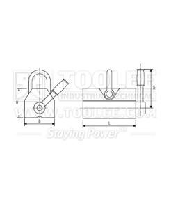 300 9301 Permanent Magnetic Lifting Drawing