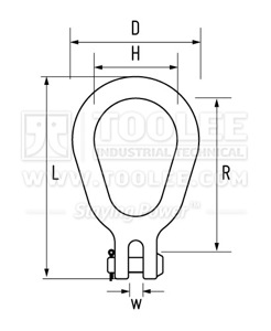 300 1622 Lug Links Clevis Type Drawing